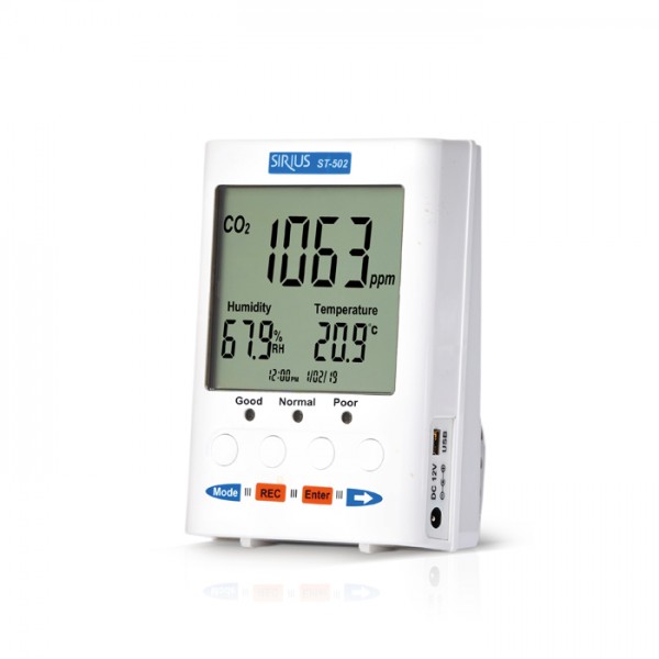 TENMARS ST-502 Desktop Indoor CO2 / Temperature / Humidity Monitor